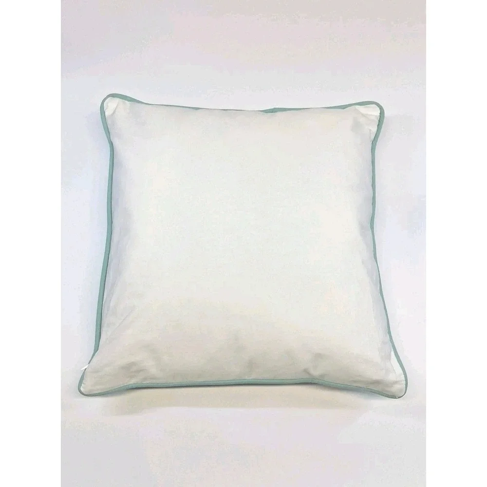 Pottery Barn Sequin Sea Turtle Pillow & Cover 2015 Summer Coastal Beach 16x16